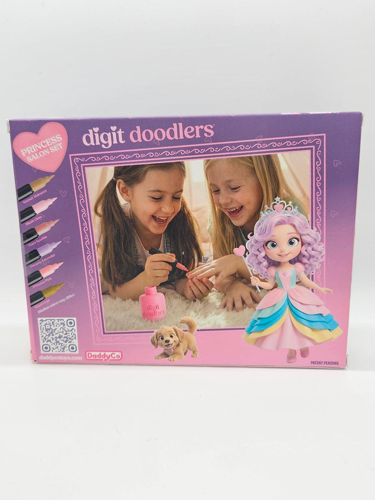 Digit Doodlers - Parent Friendly Kid Safe Nail Art Markers - Princess Edition