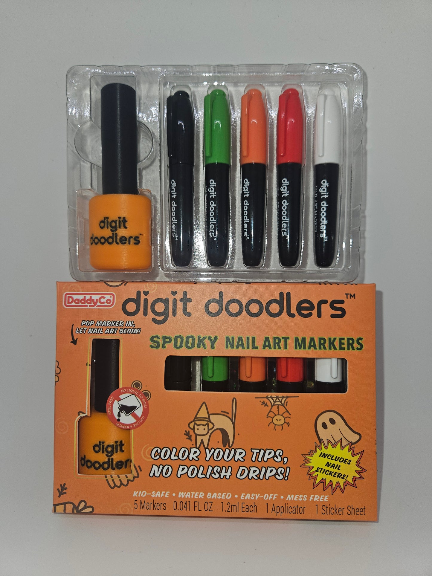 Digit Doodlers - Halloween Edition Kid-Safe Nail Art Markers