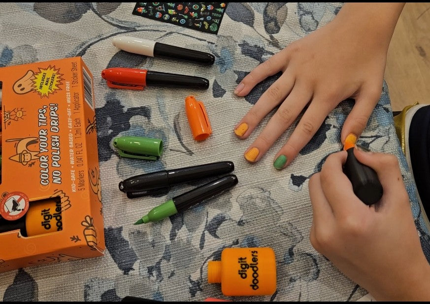 Digit Doodlers - Halloween Edition Kid-Safe Nail Art Markers