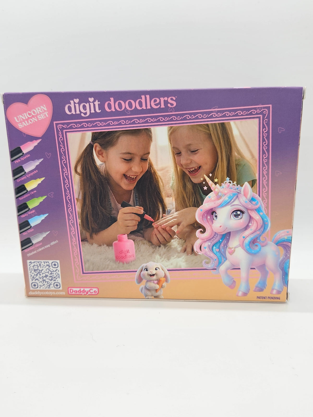 Digit Doodlers - Parent Friendly Kid Safe Nail Art Markers - Unicorn Edition