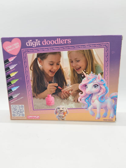Digit Doodlers - Parent Friendly Kid Safe Nail Art Markers - Unicorn Edition