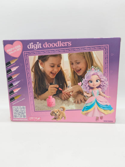 Digit Doodlers - Parent Friendly Kid Safe Nail Art Markers - Princess Edition