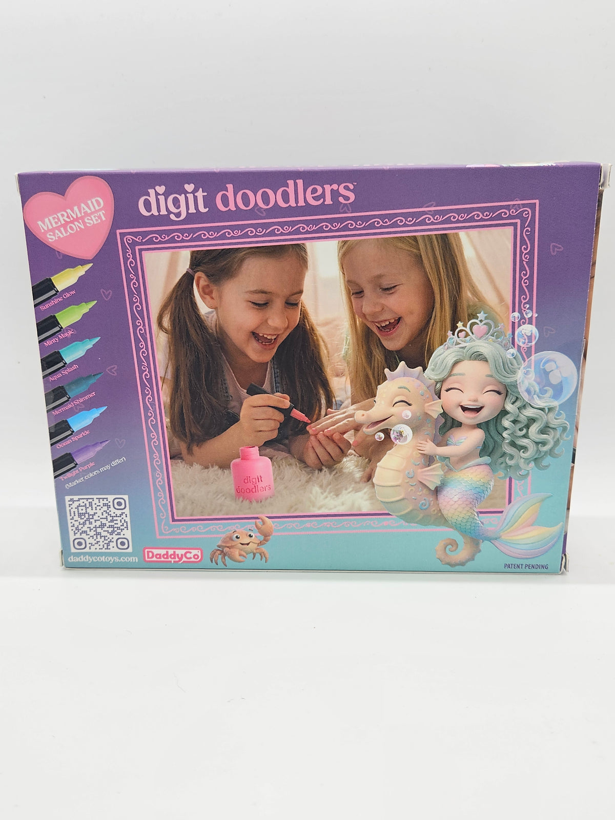 Digit Doodlers - Parent Friendly Kid Safe Nail Art Markers - Mermaid Edition